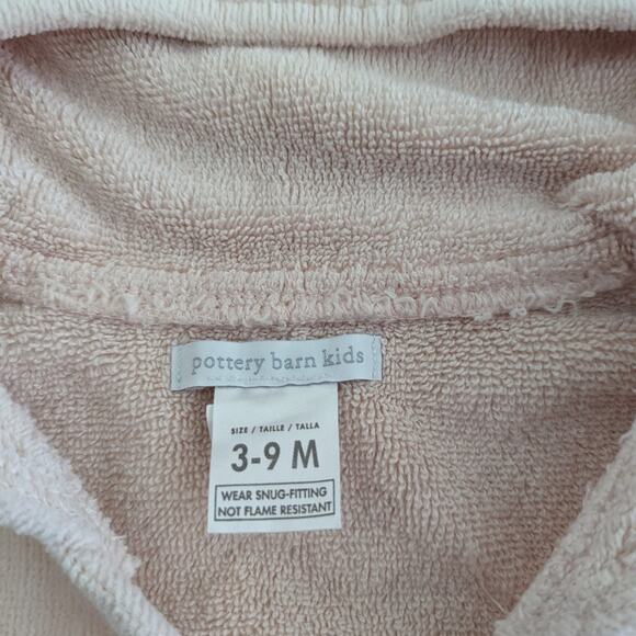 Pottery Barn Baby Kids Pink Bunny Bath Robe RETIRED 3-9 Months - Picture 3 of 3